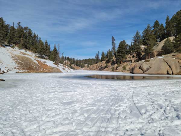 Ute Lakes in winter